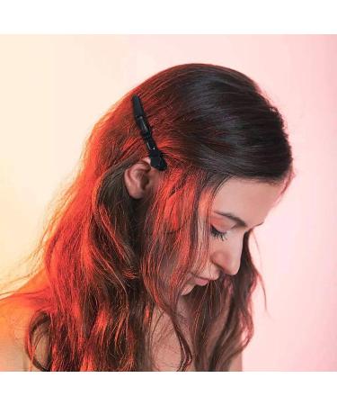Thetho Hair Clamps - 15 Professional Hair Clips for Stylists | Durable Plastic Black Hairdresser Clips (11.5cm) - Buy Online on GoSupps.com