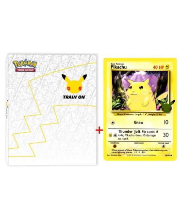 Pokemon 25th Anniversary First Partner Collector's Binder for Jumbo Cards + Pikachu Jumbo