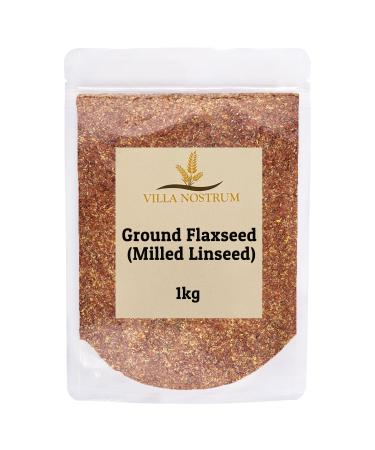 Ground Linseed (Cold Milled Flaxseed) - Vegetarian - Vegan 1kg by Villa Nostrum