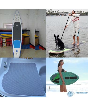 FOAMMAKER Universal 34x9 DIY Traction Grip Mat Pad - White EVA Sheet for SUP, Boat Decks, Kayaks, Surfboards & More - Buy Online on GoSupps.com