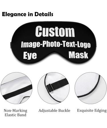 Personalized Funny Sleep Mask | Custom Design for Men, Women, and Kids | Soft Nighttime Sleeping Mask in Black - Buy Online on GoSupps.com