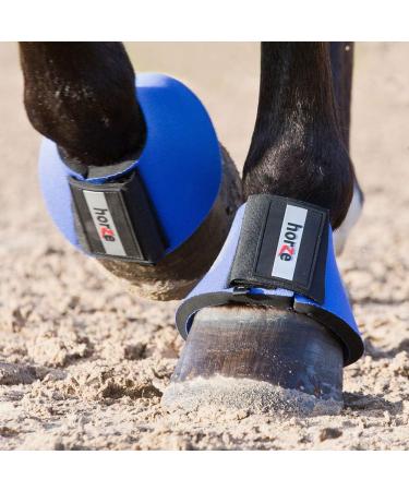 HORZE ProBell Horse Bell Boots Blue Jumping Boots with Velcro Fastener | Set of 2 for Ultimate Protection - Buy Online on GoSupps.com