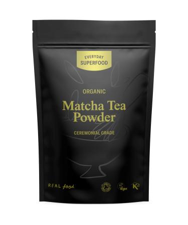 Organic Matcha Tea Powder Ceremonial Grade 50g Everyday Superfood Pure Ceremonal Matcha Green Tea Certified Organic Vegan and Kosher