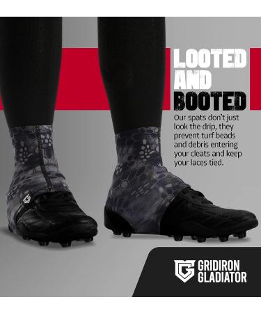 Camo Gridiron Gladiator Cleat Covers - Football, Soccer, Baseball & Softball Spats - Buy Online on GoSupps.com