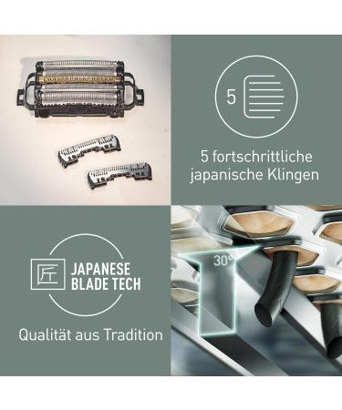 Buy Panasonic WES9040Y1361 Replacement Blades & Shear Film - Compatible with ES-LV9U & ES-LV6U | 5-Blade System Waterproof Japanese Stainless Steel - Buy Online on GoSupps.com