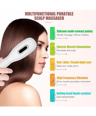 Electric Massage Comb Scalp Massager Hair Growth Comb Scalp Massage Device Hair Oil Scalp Massager Hair Loss Comb Hair Growth Massager Electric Hair Comb Scalp Massager For Hair Growth - Buy Online on GoSupps.com