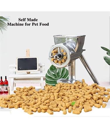 Manual Pet Food Pellet Machine Dog and Cat Food Pellet Making with 7pcs Molds Manual Feed Pellet Machine for Animal Small Fish Poultry and Rabbit Food - Buy Online on GoSupps.com