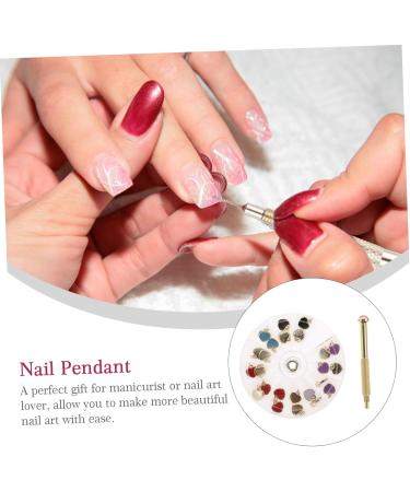 Healeved 2 Sets Nail Pendant Nail Art Jewelry Dangle Nail Dangle Decor Resin Tools Crystal Nail Sticker Nail Piercing Tool Nail Jewelry False Nails Diamond Applique Nail Tool Alloy Tool Kit - Buy Online on GoSupps.com