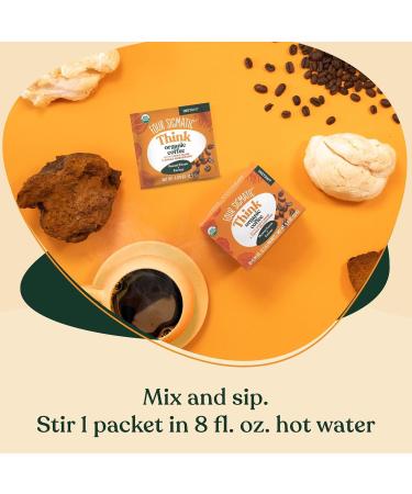 Foods Mushroom Instant Coffee Four Sigma Organic and Fair Trade with Lions Mane Chaga & Mushroom 10 x 2 5 g each Packets (25g) Midium Roast - Buy Online on GoSupps.com