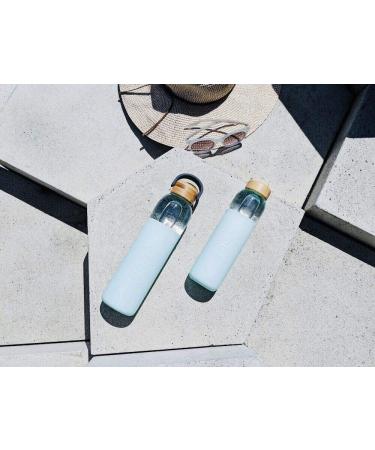 Soma 25oz BPA-Free Glass Water Bottle with Mint Silicone Sleeve - Eco-Friendly & Stylish - Buy Online on GoSupps.com