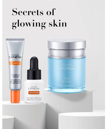 ISA KNOX Age Focus Vital Collagen Essential Collection - Skin Toner(160ml/5.41fl oz) Prime Retinoid Serum(7ml/0.23fl oz)+Eye Cream(10ml/0.33fl oz) Travel Set Collagen Gel Cream(100ml/3.38fl oz) LXN - Buy Online on GoSupps.com