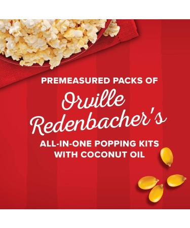 Orville Redenbacher All in One Coconut Oil Popcorn Kit - 8 oz (Pack of 36) - 100% Pure Coconut Oil - Buy Online on GoSupps.com