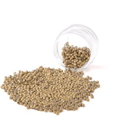 1000pcs Light Brown Vlasy Silicone Lined Nano Rings Beads for Nano Tip Hair Extensions - Micro Nano Beads for Seamless Application | Pack of 1 - Buy Online on GoSupps.com