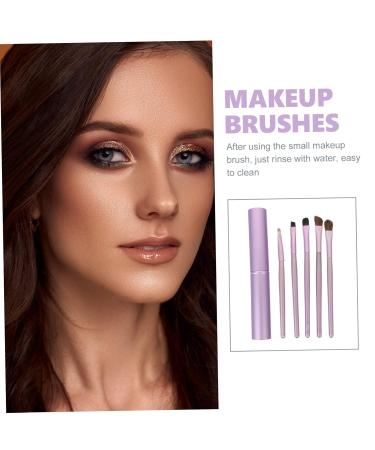 Minkissy 15 Pcs Horsehair Eyeshadow Brush Set - Makeup Brush Kit for Women - Thin Eyeliner & Gel Eyeliner Brushes - Travel Makeup Tools - Miss Mix Purple - Buy Online on GoSupps.com