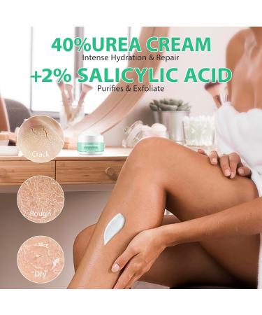Urea Foot Cream 40 Percent for Feet Cracked Heel Repair Cream for Cracked Heels and Dry Skin Deep Moisturizing Urea Cream Callus Remover Nourishes Soften for Feet Knees Hand - Buy Online on GoSupps.com