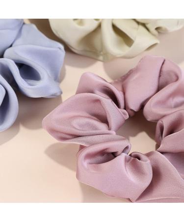 Elegant Silk Hair Ties - 6 Soft Scrunchies for Women & Girls | Luxury Hair Bands & Ponytail Holders - Buy Online on GoSupps.com