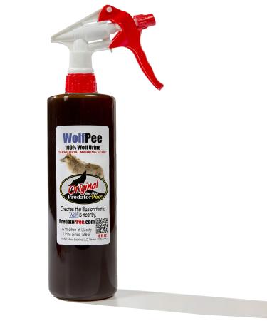 Predator Pee 100% Wolf Urine - Territorial Marking Scent - Creates Illusion That Wolf is Nearby - 16 oz
