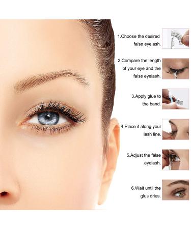 Buy 3D Natural Thick Long Artificial Eyelashes - 15 Pairs Handmade Eyelash Extensions for Makeup & Cosplay - Buy Online on GoSupps.com