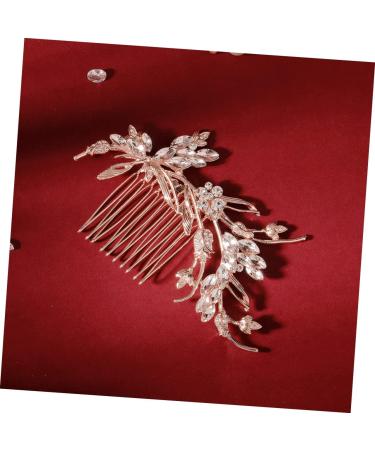 Ipetboom 1 PC Comb Rhinestone Flower Bridesmaid Branches and Leaves Alloy - Buy Online on GoSupps.com