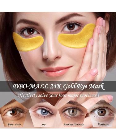 BO-MALL 24K Gold Hydro Jelly Mask - 60 Pairs (2 Boxes) - Collagen Under Eye Mask for Dark Circles & Puffiness - Buy Online on GoSupps.com