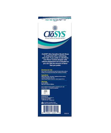 CloSYS Ultra Sensitive Mouthwash Unflavored - Alcohol Free & Dye Free - pH Balanced 32 Oz (Pack of 3) - Buy Online on GoSupps.com