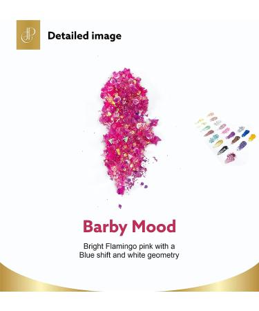 CJP Beauty Holographic Glitter Gel - Self-Adhesive & Quick-Dry Body Glitter - 92% Aloe Vera - For Body, Hair, Face, Eyes - 14g/0.49oz - Barby Mood - Buy Online on GoSupps.com