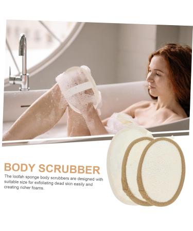 Didiseaon 3 Pcs Loofah Bath Towel Set - Premium Shower Sponge & Body Scrub - Soft Polyester Cotton Flakes for Ultimate Clean - Buy Online on GoSupps.com