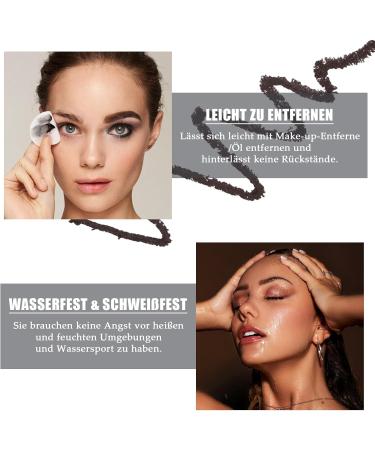 EONFAVE Colorful eyeliner water resistant set of 6 colors eye shadow eyeliner pen set matte kajal pen for women smudgeproof and longlasting eyeliner high color rendering kajal pen eye makeup - Buy Online on GoSupps.com