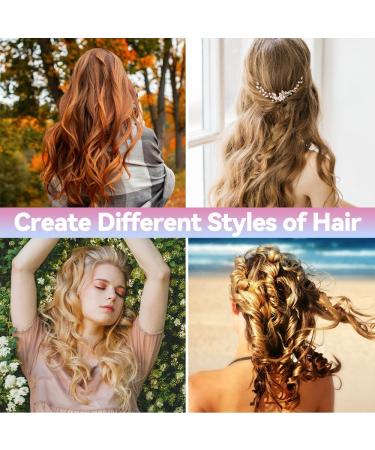 JOISHOP 50pcs Hair Rollers with Clips Jumbo Large Medium Small Velcro Rollers for Hair Volume Big Hair Curlers Rollers for Long Medium Short Hair DIY Hairdressing (Black) 50PCS-A - Buy Online on GoSupps.com