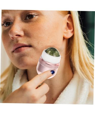 Angoily Jade Roller Face Roller for Portable Facial Roller Face Eye Puffiness Roller Face Puffiness Roller Facial Skin Care Tool Pink Eyes Nursing Supplies Metal - Buy Online on GoSupps.com