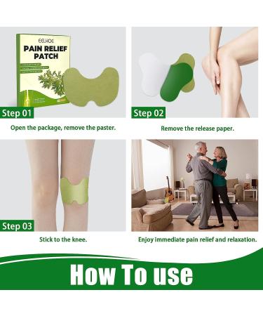 Wormwood Knee Pain Relief Patches - 30pcs Arthritis Pain Relief Kit for Knee, Neck, and Shoulder - Long Lasting Warming Plaster Pads for Muscle Soreness - Buy Online on GoSupps.com
