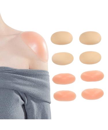 Sonew 4 Pairs Shoulder Push Up Pads | Soft Silicone & Sponge Self-Adhesive Enhancer | Breathable Slip Shoulder Pads for All Sizes - Buy Online on GoSupps.com