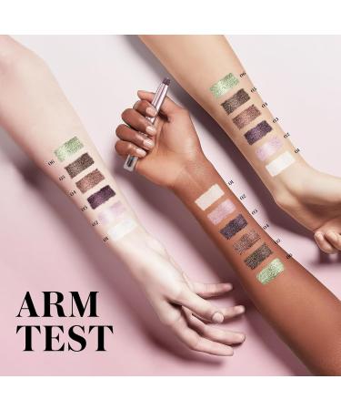 Eyeshadow Stick Set - Metallic Shimmer Cream Pencil & Brush for Waterproof Sparkling Eye Makeup | 6 Colors - Perfect for Girls & Women - Buy Online on GoSupps.com