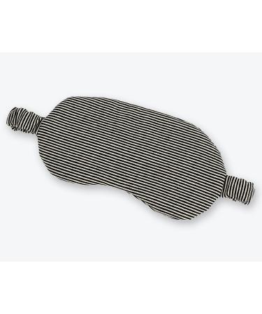 Knitted Fabric Striped Ice Bag Eye Mask Cold Compress Hot Compress Shading Sleep Eye Mask for Both Men and Women Black