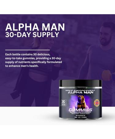  SUPPLEMENT PARADISE Alpha Man Men's Gummies - 1 Month Supply - Buy Online on GoSupps.com