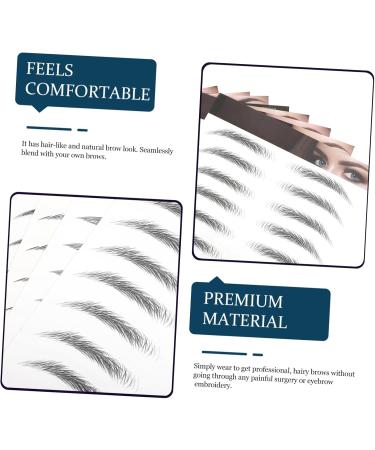POPETPOP Autocollants pour Sourcils R alistes Noirs Faux Sourcils Imperm ables Transfert D'eau 10 Pi ces Maquillage Visage Femmes et D taill s - Buy Online on GoSupps.com