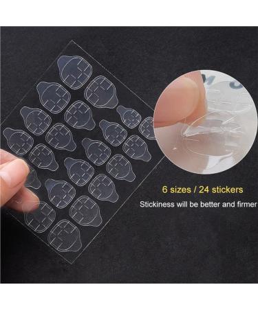 dijiusidy 120 Pieces Nail Adhesive Tabs Practical Breathable Flexible Double-Side Tape Decoration Jelly Stickers for Manicure - Buy Online on GoSupps.com