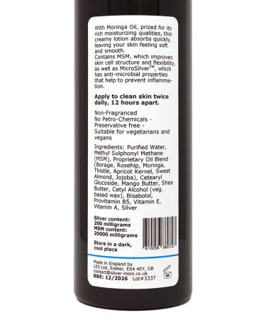 Silver-MSM Lotion for Dry Skin 100 ml | Nourishing Relief & International Shipping - Buy Online on GoSupps.com