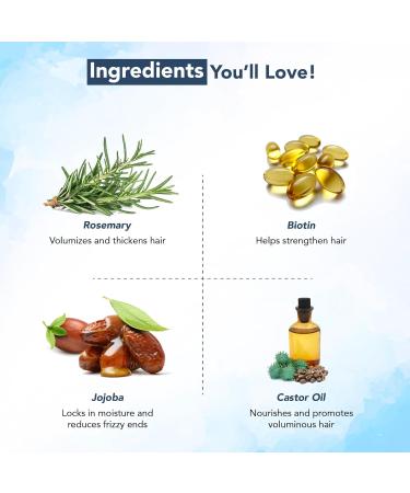 Botanic Hearth 100% Pure Rosemary Oil for Hair Growth - Biotin Infused Jojoba & Castor Oil | Nourishing Hair Treatment 6.7 fl oz | Non-GMO - Buy Online on GoSupps.com