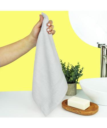 Chakir Turkish Linens 100% Cotton Premium Turkish Towels - Hotel & Spa Quality | Soft & Absorbent (4-Piece Washcloths, White) - Buy Online on GoSupps.com