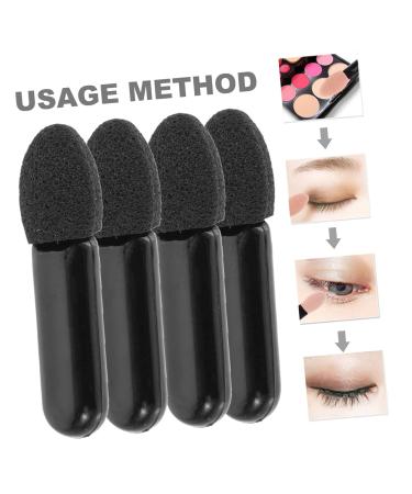 FRCOLOR 100pcs Mini Eyeshadow Swabs & Lip Balm Brushes - Makeup Applicator Set for Cosmetics & Lipstick | Black Foam Wand - Buy Online on GoSupps.com