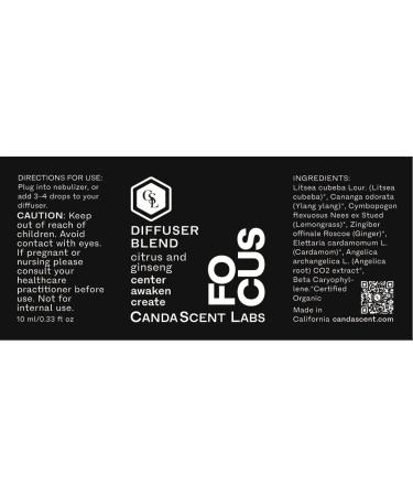 Organic Citrus & Ginseng Essential Oil Blend | Labs Focus 100% Natural for Diffusers - 10ml - Buy Online on GoSupps.com