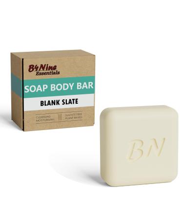 Unscented Natural Soap Bar - For Sensitive Dry Skin - Nourishing with Coconut Oil and Cocoa Butter - Blank Slate 4.5 oz