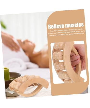 Magiclulu Acupuncture Massage Roller - Portable Wooden Massage Device for Neck Relief & Home Use - Buy Online on GoSupps.com