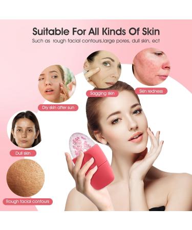 Buy Ice Roller Massager for Face Eyes & Neck - Natural Skin Care & Migraine Relief - Reusable Silicone Ice Mold (Red - Buy Online on GoSupps.com