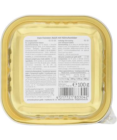 Animonda Wet Cat Food - Premium Grain-Free Chicken Liver 32x100g | High-Quality Adult Cat Feed - Buy Online on GoSupps.com