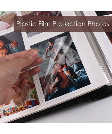 RECUTMS Handmade DIY Button Grain Leather Cover Photo Album - Black, 13.6x13.2 inch - Buy Online on GoSupps.com