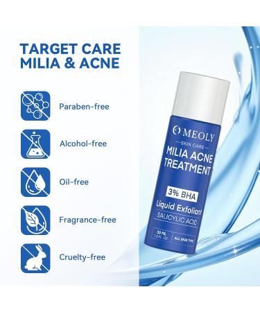 Milia Remover treatment with Salicylic Acid: Milia Spot Removal Milia Acne Serum for Eyes and Face for Men and Women 30 ML 0.99 Fl Oz (Pack of 1) - Buy Online on GoSupps.com