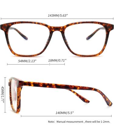 Joopin Blue Light Filter Glasses for Men & Women | Anti-Glare Gaming & Computer Glasses | Classic Leopard Design - Buy Online on GoSupps.com