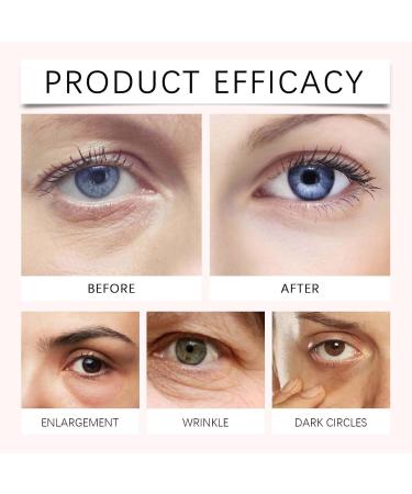 PDRN Pink Peptide Eye Serum Hydrating & Firming Under Eye Cream for Dark Circles & Puffiness - Anti-Aging Treatment with Retinol Reduces Fine Lines Wrinkles Bags and Uneven Skin Tone (2pc) - Buy Online on GoSupps.com
